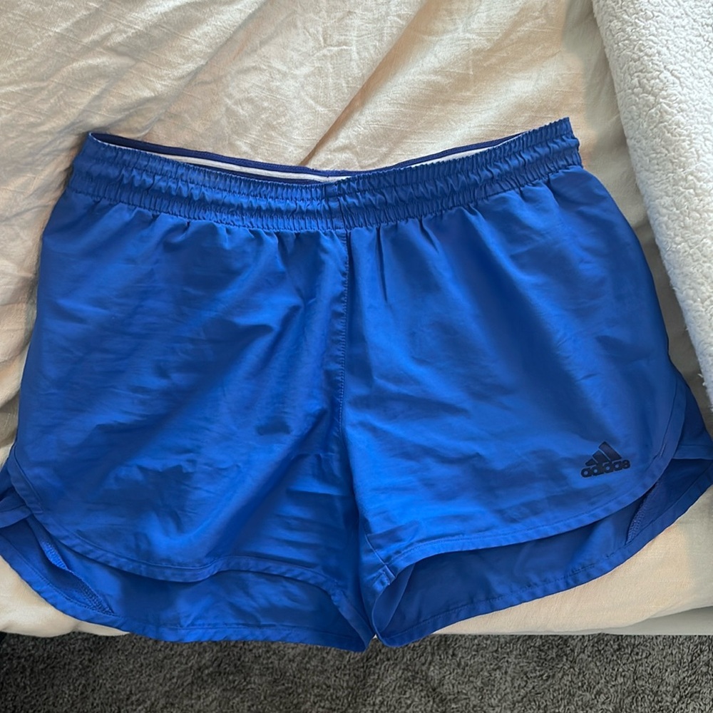 Adidas blue athletic shorts